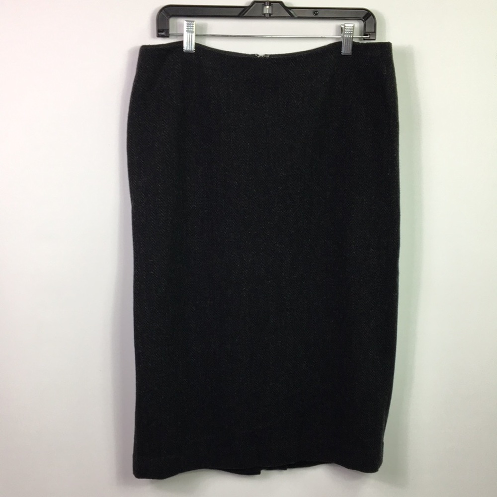 Ralph Lauren Skirt‎ Wool blend Black A line Size 12 Lined